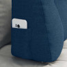 Cojín de Espalda Azul 80 x 24 x 50 cm tela 5