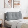 Cojín de Espalda Gris Claro 100 x 24 x 50 cm tela 1
