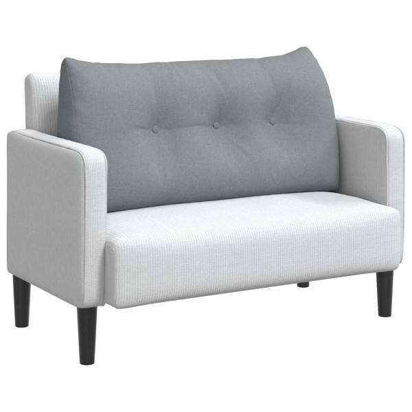 Cojín de Espalda Gris Claro 100 x 24 x 50 cm tela M 3