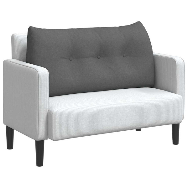 Cojín de Espalda Gris oscuro 100 x 24 x 50 cm tela M 3