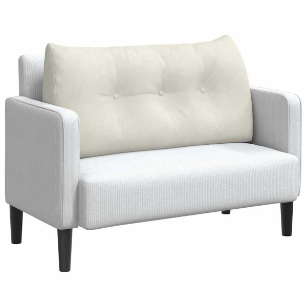 Cojín de Espalda Crema 100 x 24 x 50 cm Terciopelo M 3