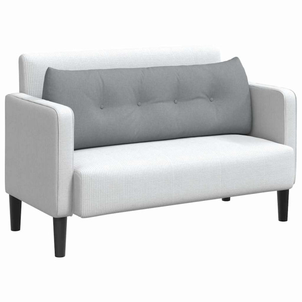 Cojín de Espalda Gris Claro 140 x 24 x 50 cm tela M 3