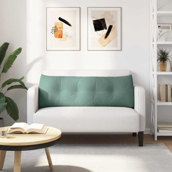 Cojín de Espalda Verde Mar 140 x 24 x 50 cm Terciopelo M 4