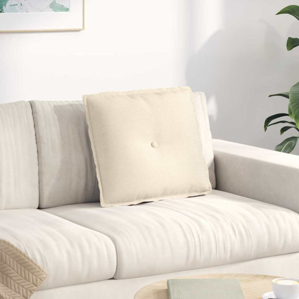 Cojín de Espalda Crema 50 x 45 cm Tela de pana D