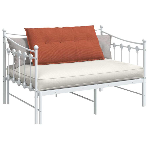 Cojín de Espalda Rojo Naranja 100 x 50 cm Tela de pana M 3