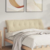 Cojín de Espalda Crema 160 x 50 cm Tela de microfibra 1
