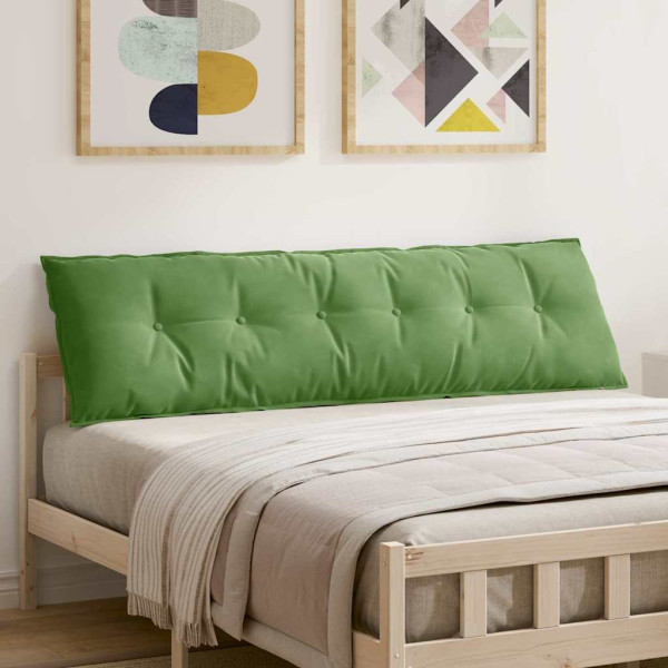 Cojín de Espalda Verde claro 180 x 50 cm Tela de pana D