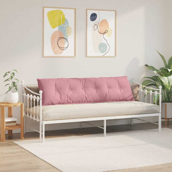 Cojín de Espalda Rosa 180 x 50 cm Tela de pana M 4