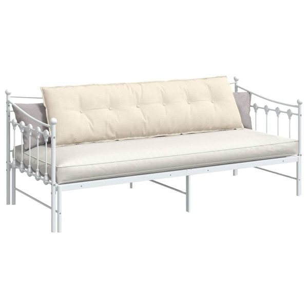 Cojín de Espalda Crema 180 x 50 cm Tela de pana M 3