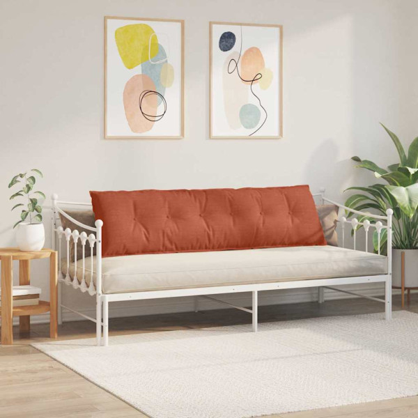 Cojín de Espalda Rojo Naranja 180 x 50 cm Tela de pana M 4