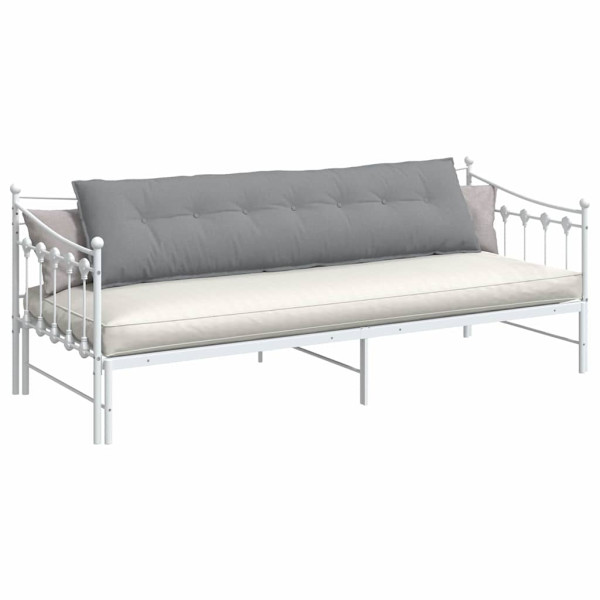 Cojín de Espalda Gris Claro 200 x 19 x 50 cm tela M 3