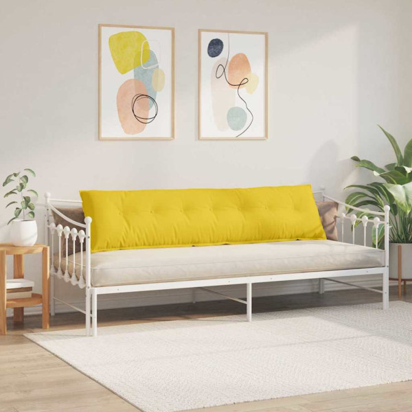 Cojín de Espalda Amarillo Claro 200 x 19 x 50 cm tela M 4