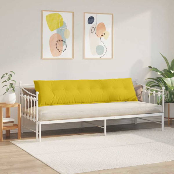 Cojín de Espalda Amarillo 200 x 50 cm Tela de pana M 4