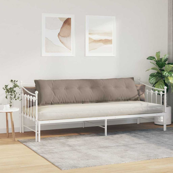 Cojín de Espalda Taupé 200 x 50 cm Tela de microfibra M 4