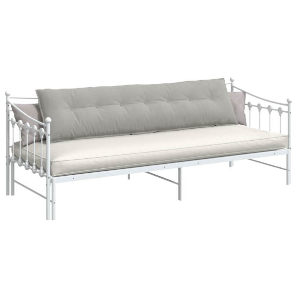 Cojín de Espalda Gris Claro 200 x 50 cm Tela de microfibra M 3