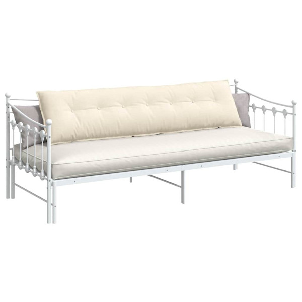 Cojín de Espalda Crema 200 x 50 cm Tela de pana M 3