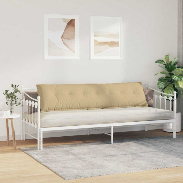 Cojín de Espalda Verde grisáceo 200 x 50 cm Tela de pana M 4