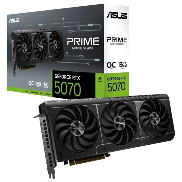 Tarjeta gráfica Asus Prime Geforce RTX 5070 OC Edition 12GB GDDR7 D