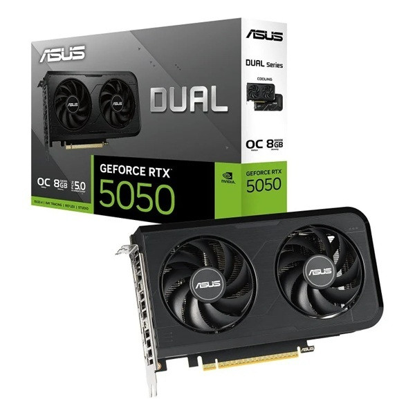 Tarjeta gráfica Asus dual Geforce RTX 5050 OC 8GB GDDR6 D