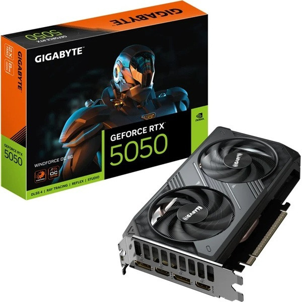 Tarjeta gráfica Gigabyte Geforce RTX 5050 Windforce OC 8GB GDDR6 D