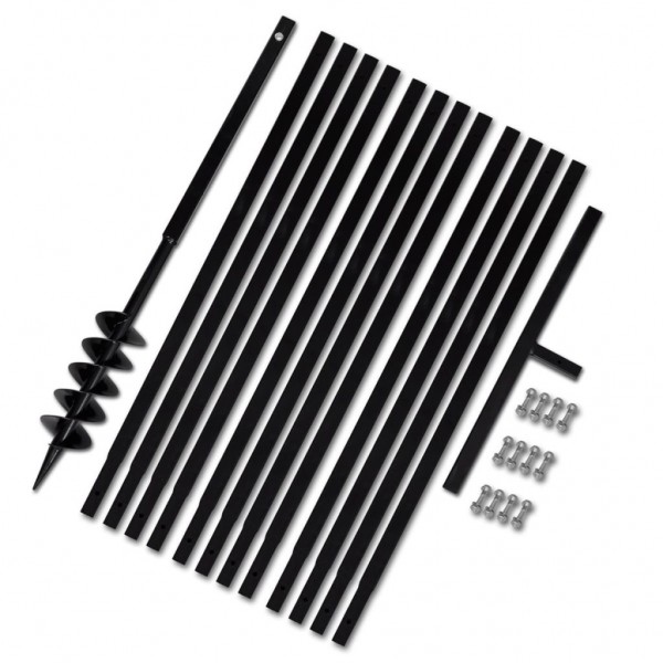 Taladro De Tierra Con Mango 100 mm Con Tubo De Extensión 13 M Acero D