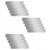 Vedação para relvado 15 pcs aço galvanizado 100x20 cm 2