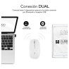 Ratón inalámbrico Subblim Dual Flat blanco 4