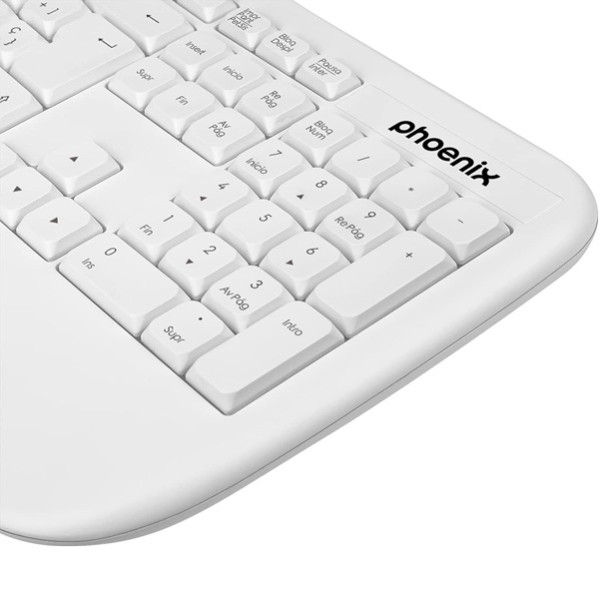 Teclado inalámbrico PHOENIX K201 blanco M 4