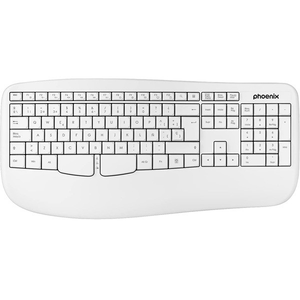 Teclado inalámbrico PHOENIX K201 blanco D