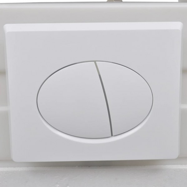 Inodoro suspendido de pared con cisterna oculta cerámica blanco M 4