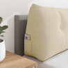 Cojín de Espalda Crema 100 x 24 x 50 cm tela 5