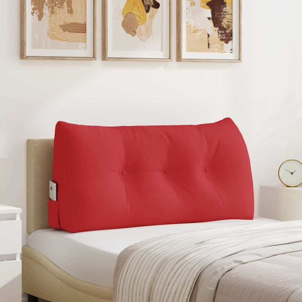 Cojín de Espalda Rojo 100 x 24 x 50 cm tela D