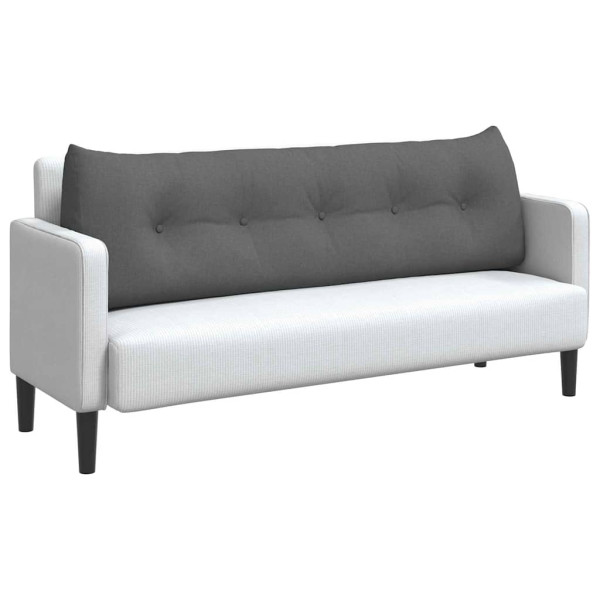 Cojín de Espalda Gris oscuro 160 x 24 x 50 cm tela M 3