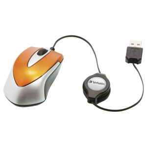 Ratón Verbatim Go Mini naranja H