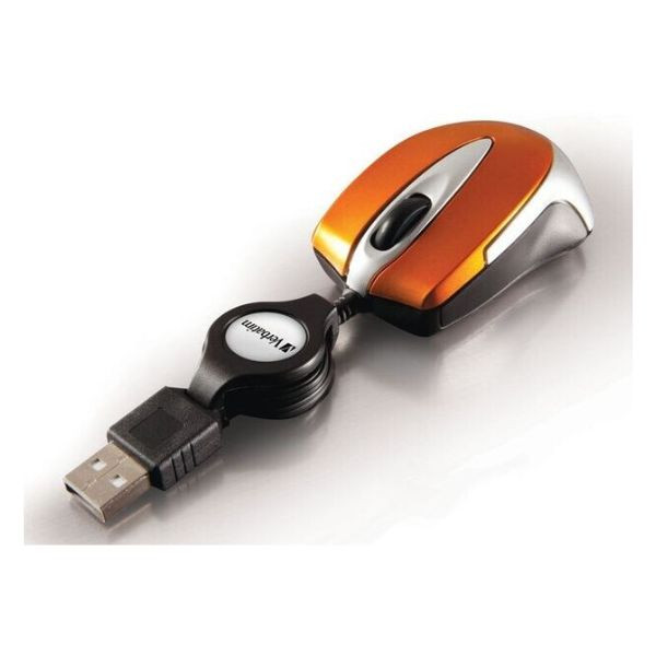 Ratón Verbatim Go Mini naranja M 3