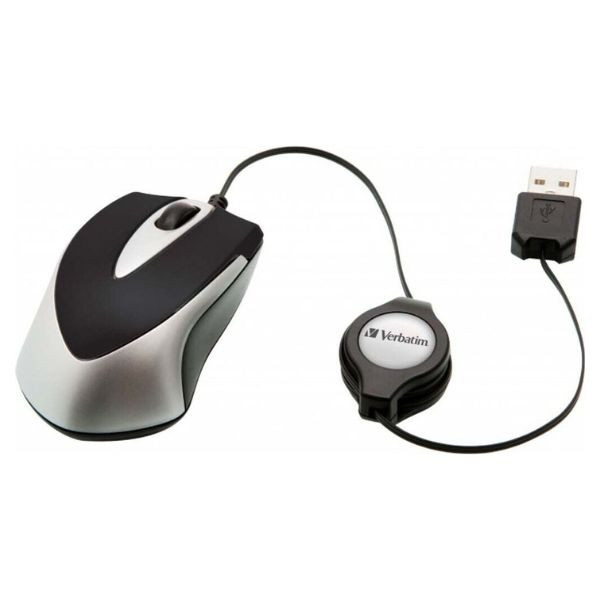 Ratón Verbatim Go Mini negro M 3