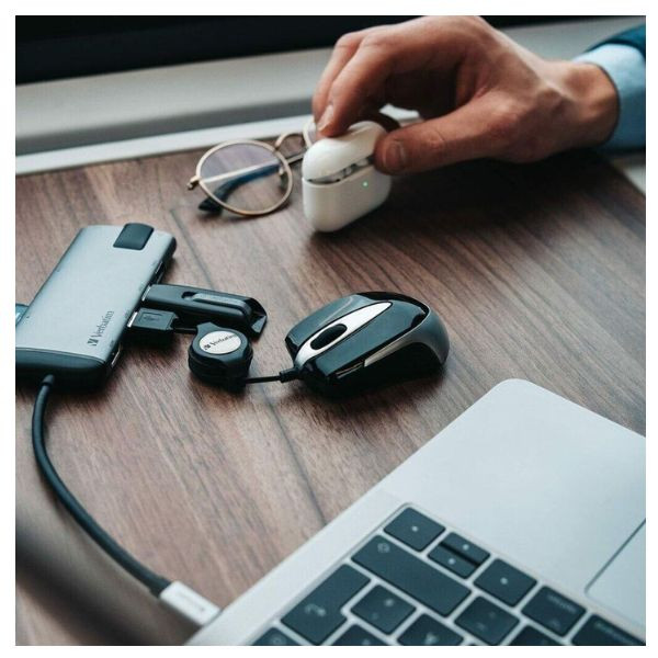 Ratón Verbatim Go Mini negro M 4