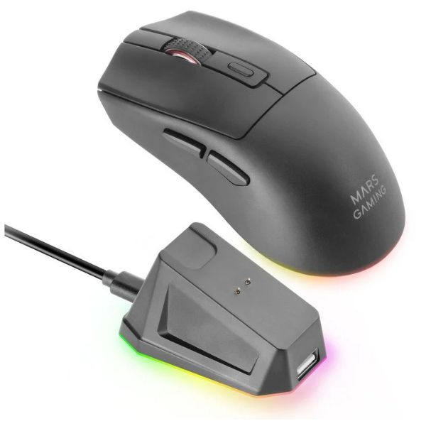Ratón inalámbrico Mars Gaming MM-T3 negro M 3