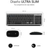 Conjunto de teclado e rato sem fios Subblim SUBKBC-DCEP20 cinza 4