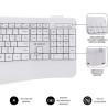 Conjunto de teclado e rato sem fios Subblim Office Prowave branco 2