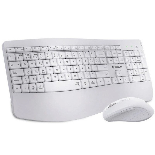 Pack teclado y ratón inalámbrico Subblim Office Prowave blanco D