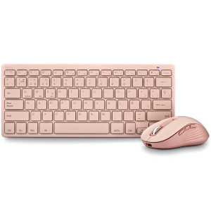 Conjunto de teclado e rato sem fios NGS fantasy rosa H