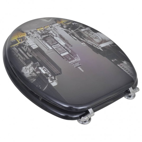 Asiento inodoro tapas 2 uds MDF Nueva York M 3