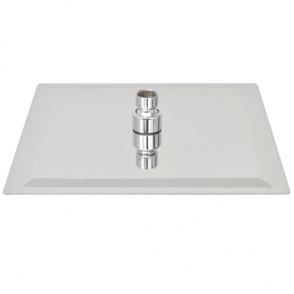 Cabezal de ducha efecto lluvia 2 uds acero inoxidable 25x25 cm M 4