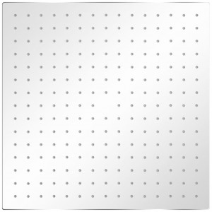 Cabezal de ducha efecto lluvia 2 uds acero inoxidable 40x40 cm H