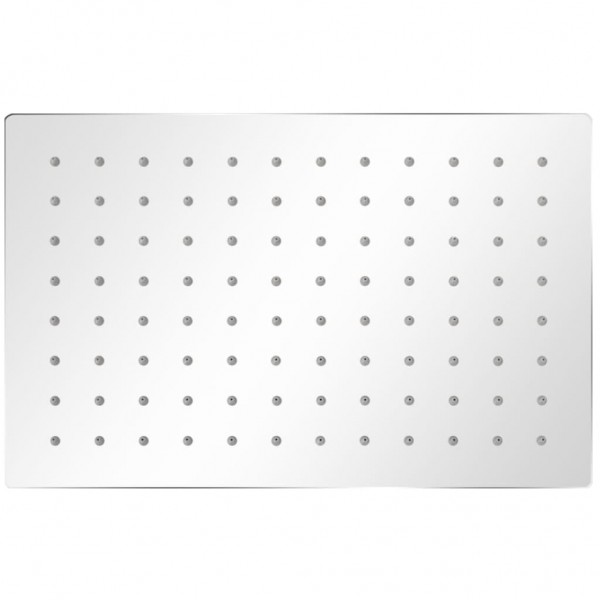 Cabezal de ducha efecto lluvia 2 pzs acero inoxidable 20x30 cm M 2