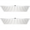 Cabeça de chuveiro 2 pcs aço inoxidável 30x40 cm 1