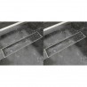 VidaXL Dreno de chuveiro linear 2 pcs 530x140 mm aço inoxidável 1