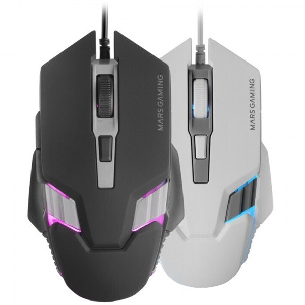 Rato para jogos Mars gaming MM024 branco M 4