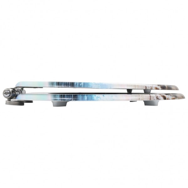 Asiento inodoro WC 2 uds tapa de cierre suave MDF diseño concha M 5